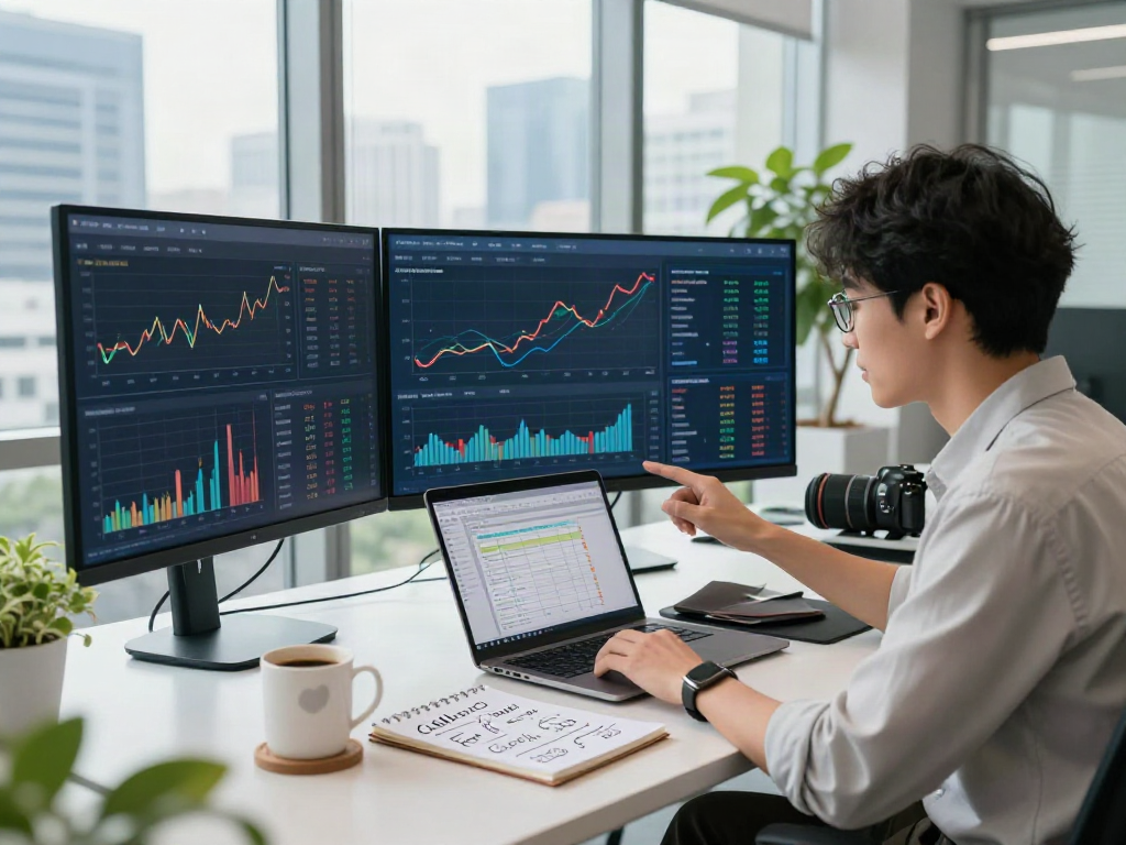 Professional analyzing financial data and strategies at www.mpocash.net workspace.