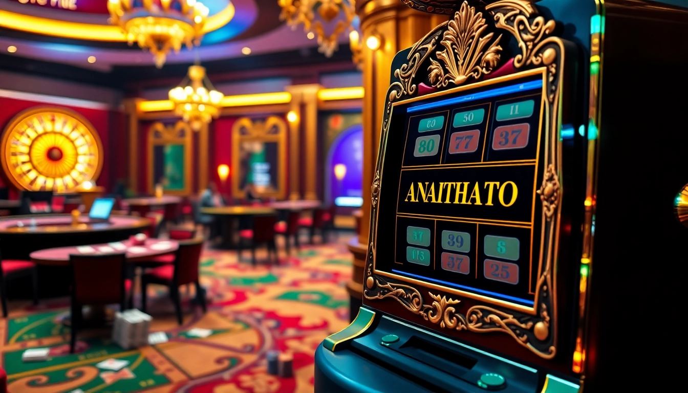 Experience AMANAHTOTO's thrilling online slot action with vibrant casino elements and immersive gameplay.