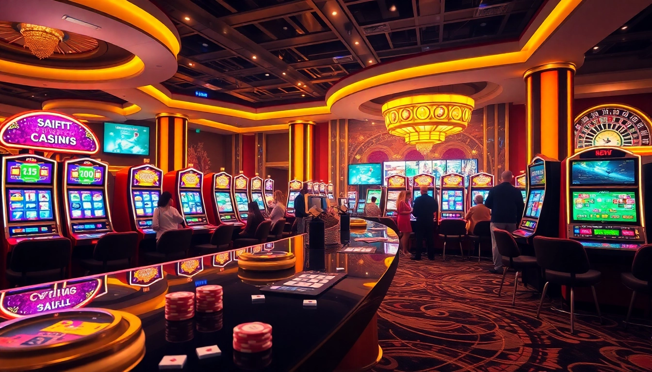 Engage with thrilling slot online games in a vibrant casino atmosphere filled with excitement.
