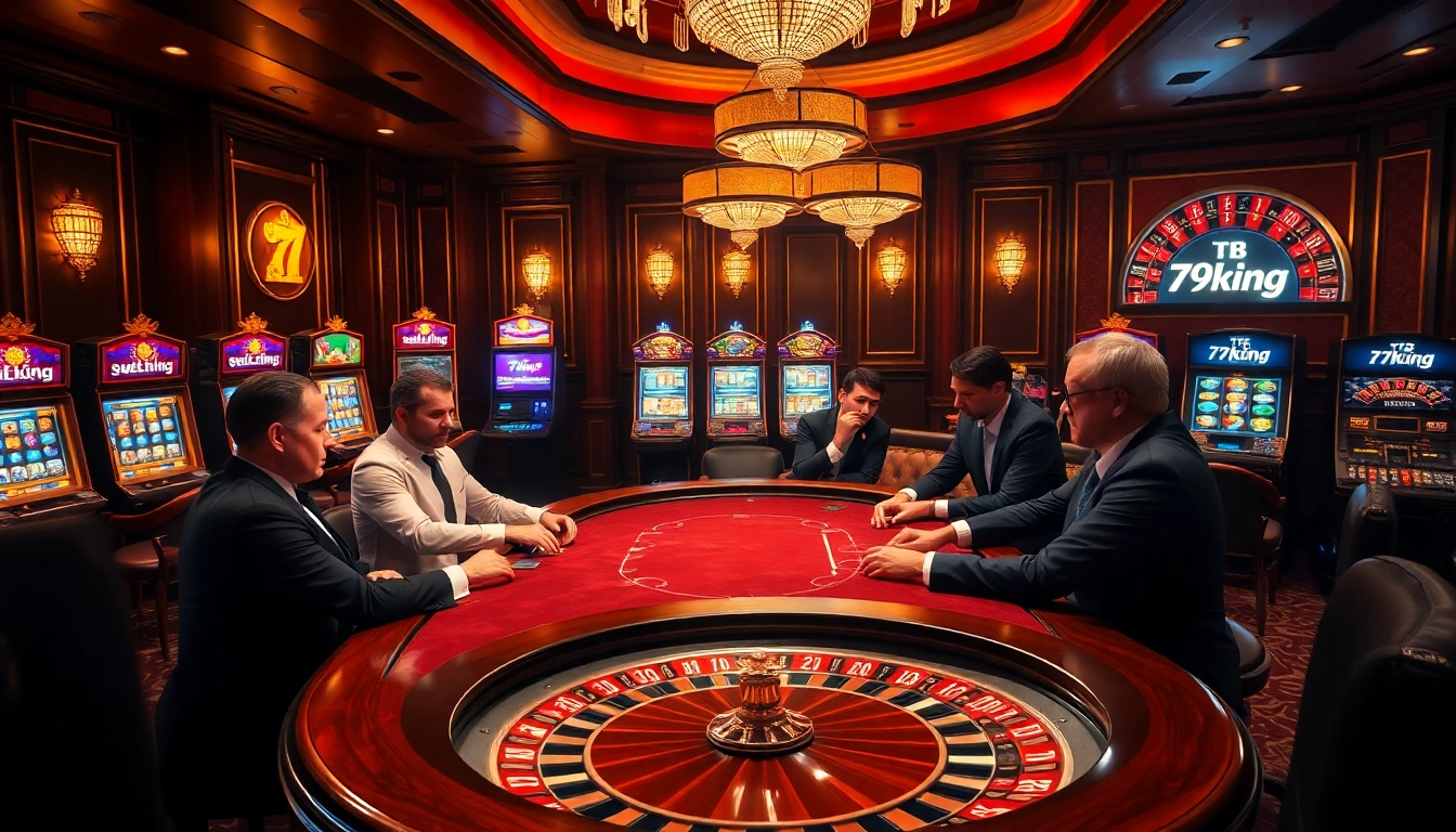 Experienced gamblers revel in a luxurious game at 79king's vibrant casino lounge.
