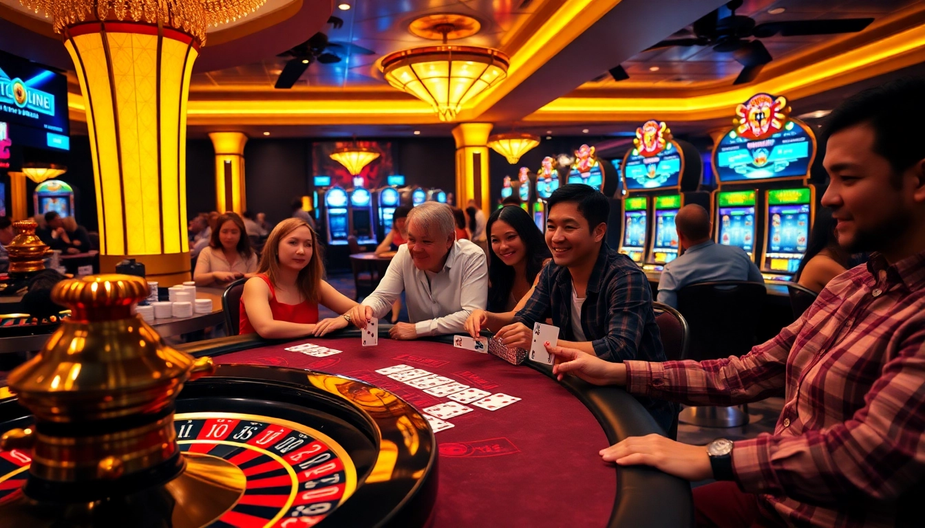 Experience thrilling gaming action at https://xx88.contractors/ with vibrant roulette and poker tables.
