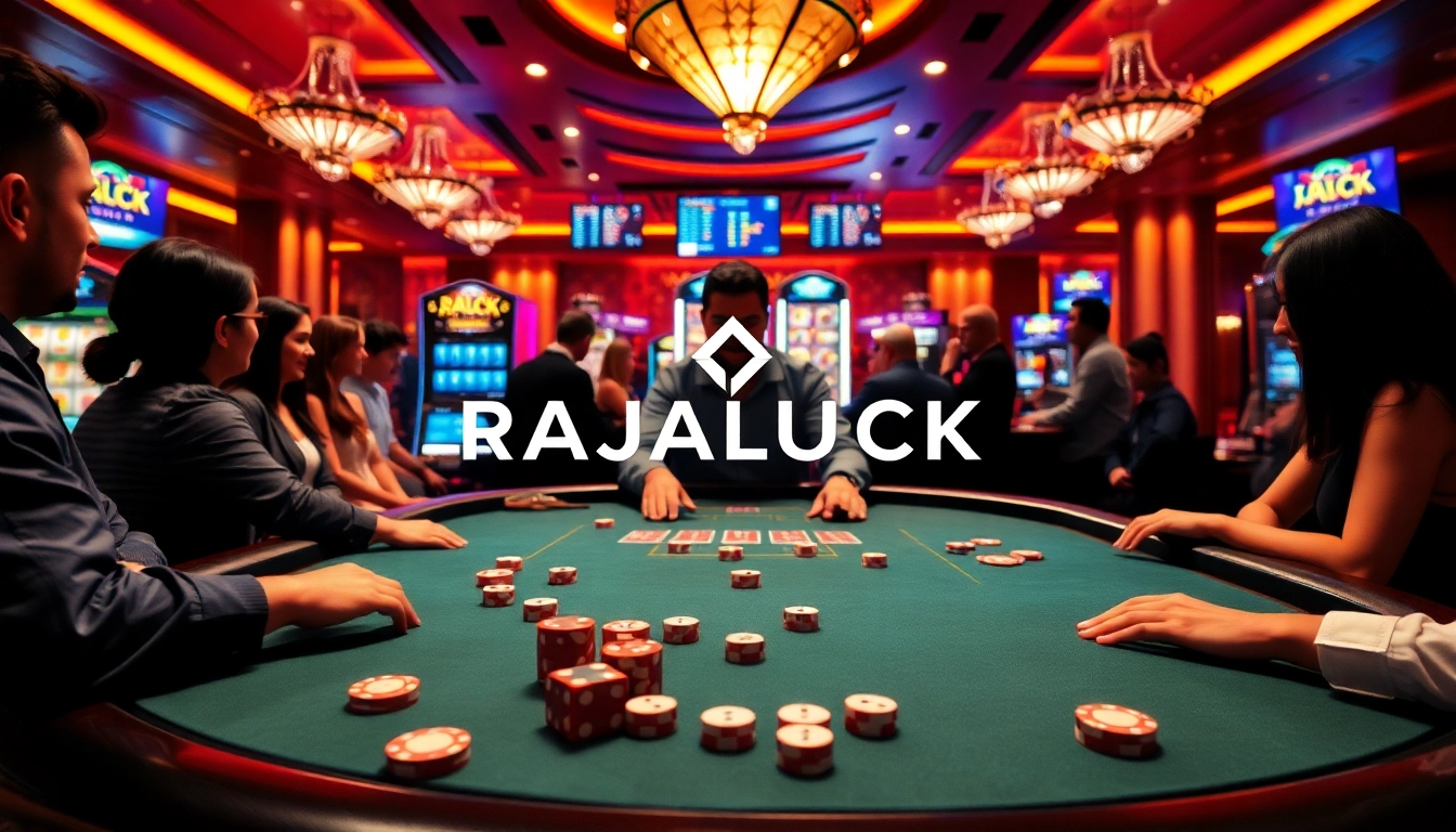 Experience the thrill of winning at RAJALUCK with an engaging casino atmosphere and professional dealers.