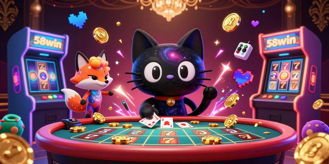 Experience thrilling gameplay at 58win with vibrant visuals and unique casino design elements.