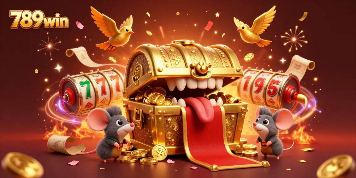 Experience the thrill of winning at 789win with an exciting slot game scene filled with vibrant characters and casino elements.